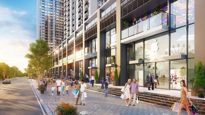 Cho thuê shophouse Luxora Vĩnh Yên – Hướng Tây Bắc, căn góc hai mặt tiền đắc địa